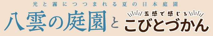 八雲の庭園と五感で感じる  こびとづかん